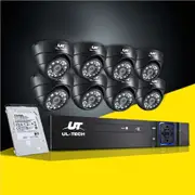 UL-Tech CCTV Security System 8CH DVR 8 Cameras 1TB Hard Drive