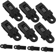 Veemoon 12pcs Heavy Duty Tarp Clips for Outdoor Camping Durable Lock Grip Tent Clamps Quick Setup Tarp Hold Down Clips Versatile for Tents Shade Nets Boat Covers
