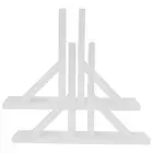 2Pcs Garden Fence Post Bases Lawn Picket Fence Stand Holder Yard fence Supply