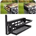 Griddle Accessories Spice Rack Wall Mount Space Saving Foldable Side Shelf