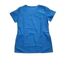 Red Panda womens scrub top V Neck Short sleeve Size XS RYL Blue 1726