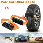 4x car heavy duty stable snow chains traction aid snow ice spikes SchneeLOVE