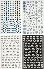 Allydrew Art Set Chandelier & Moroccan Nail Stickers (4 Sheets)