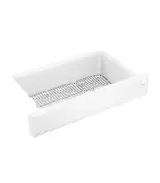 Kohler K-25784-CM6 Carin Undermount Farmhouse Kitchen Sink Basin 36” Matte White