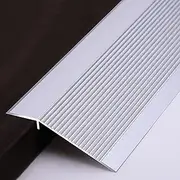 Non-Slip Threshold Strip Metal Threshold Ramp Reducer, Doorway Flooring Reducer, Height 1-4cm Rise Channel for Sweeping Robot Luggage