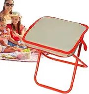 znutc Outdoor Folding Stool | Creative Foldable Stool,Lightweight Folding Stool for Outdoor Camping Walking Hiking Fishing Travel, Portable Camping Stool