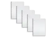 5pc Spirax P906a A4 Lecture Book Notebook Writing Stationery 250-Pages Black