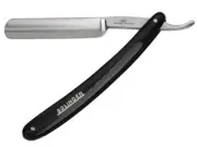 Hans Kniebes Solingen Straight Razor 5/8” Black Handle