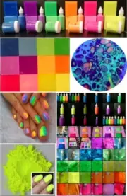 PIGMENT POWDER 10gm Soap Resin Art River Tables Fluorescent 6 Colours Available
