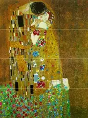 Art Mural Ceramic Kiss Decor Backsplash Bath Tile #33