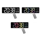 Digital Wall Clock °F/°C Switchable LED Display for Dorm Living Room Bedside