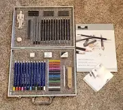 ROYAL LANGNICKEL Colored Black White Chalk Pencil Sketch Drawing Mannequin Set