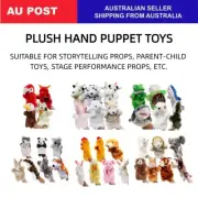 4/6/7 Pcs Pack Animal Theme Plush Toys Kid Hand Puppet Show and Tell Story Props