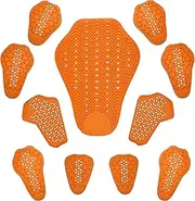 CE Approved Armor Pad Set, Motorcycle Jacket Replacement Pad, Knee Pads, Guards Protective, Shoulder Pads, Back Protector 11 in 1 for Motorcycle Motorbike Jackets, Pants and Racing Suit