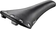[Selle San Marco] Carbon Steel Colour Unisex Adult Saddle, Black + Silver Rivet, One Size