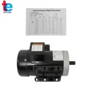 5HP General Purpose Motor 3450RPM 1 Phase 208-230V 5/8"Shaft 56C Frame CCW/CW