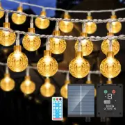 Solar String Lights Outdoor, 56FT 100LED Solar Lights with Remote, IP65 Water...