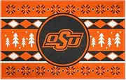 FANMATS 25816 Oklahoma State Cowboys Holiday Sweater Starter Mat Accent Rug - 19in. x 30in. | Sports Fan Home Decor Rug and Tailgating Mat
