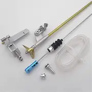 LUMIXE 3.175mm 1/8in Flexible Shaft Strut 52mm Steering Rudder 30mm Copper Propeller Kit, for Small RC Boat Speed Mono CAT Oral VEE Boat Ship Model Shaft Assembly