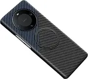 FLURIKA Magnetic Case for Huawei Mate 40 Pro, Compatible with MagSafe Carbon Fiber Slim Thin Lightweight Aramid Fiber PC Back Anti Scratch Drop Protection Rugged Shockproof Cover, Black&Blue