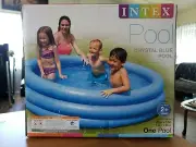 Intex Pool Crystal Blue, Inflatable Backyard Pool Seales box.