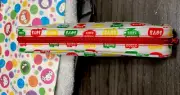Hello Kitty Love Sanrio Vinyl Bag/Make-up Bag/Coin Case NEW WITH WRAPPING PAPER