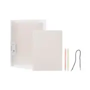 A4 Loose Leaf Notebook Binder 8 Tab 30 Rings 60 Sheets Ruled Paper, White 1 Set