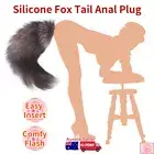 Silicone Fox Tail Anal Butt Plug Faux Fur Animal Tail Colourful Adult Sex Toy