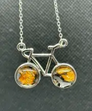 TOP QUALITY SERICHO PALLASITE METEORITE BIKE PENDANT