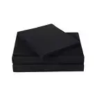 Black Solid 180 Thread Count Microfiber Twin XL Bedding Sheet Set 3-Piece