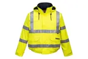 Portwest Mens Hi-Vis Bizflame Rain Anti-Static Bomber Jacket (Yellow) - UTPW502