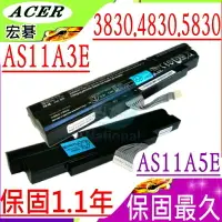 在飛比找樂天市場購物網優惠-ACER 3830，4830，5830 電池(保固更長)-宏