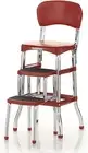 Retro Counter Chair/Step Stool, Red | FREE SHIPPING |