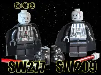 在飛比找Yahoo!奇摩拍賣優惠-絕版【芒果樂高】Lego【SW277 (白眼珠) 黑武士 D