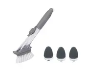 Automatically Add Detergent Kitchen Cleaning Brush To Replace Sponge Brush - Grey