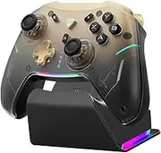 Controller Remote Gamepad G5Pro V2 Ultimate Gaming Controller Optical Trigger ABXY Button Hot-Swappable Joystick 4K Resolution For Sw&it&ch PC(Gd with Dock)
