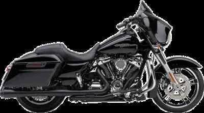 Cobra Black Steel Straight Cut Slip On Muffler Ultra Limited CVO 17-21