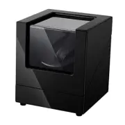 Automatic Double Watch Winder Box, Luxury Wooden Storage Case for Black