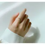 韓國代購KOREA_90 SHOP 人氣飾品LLOYD 玫瑰金幾何線條設計戒指 14K金