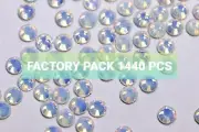 White Opal SS12 FACTORY PACK Rhinestones 1440pc