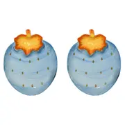 2x Blueberry Ceramic 29cm Plate Snack/Nuts Food Serving Dish Tabletop Home Decor