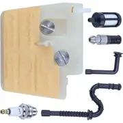 Air Filter Adjustment Kit Compatible With STIHL 024 026 MS240 MS260 MS260C with Replacement Fuel/Oil Filter Spark Plug