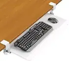 Keyboard Tray Under Desk, Small Computer Desk with Keyboard Tray 25.6" x 11.8"