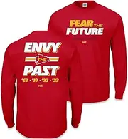 Fear The Future - Envy The Past T-Shirt for K C Football Fans (SM-5XL)