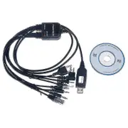 8 In 1 Computer Usb Programming Cable For Handy Walkie Talkie Car Radio Black