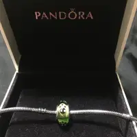 在飛比找蝦皮購物優惠-潘朵拉 PANDORA 絕版🔆 綠色瓢蟲琉璃珠790653