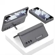 Magnetic Hinge Case for Samsung Galaxy Z Fold 3 4 5 Cases All-Included Shockproof Hard Case for Samsung Z Fold3 Fold 4 5 5G Case,Gray,for Samsung Z Fold5