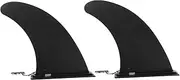 TOGEVAL 2Pcs Surfboard Fin Paddle Board Replacement Fin for Inflatable Surfboards Durable Water Divider Design Easy Installation Suitable for Longboards and Paddleboards