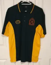 AUSTRALIAN ARMY CADETS (AAC) 304 Army Cadet Unit Polo Shirt Green & Gold Size L.