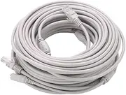 PEGATISAN Cat5/5e Ethernet Cable with DC Power Connector, Outdoor&Indoor, 16.4Ft Heavy Duty High Speed LAN Network Cable 100 MHz